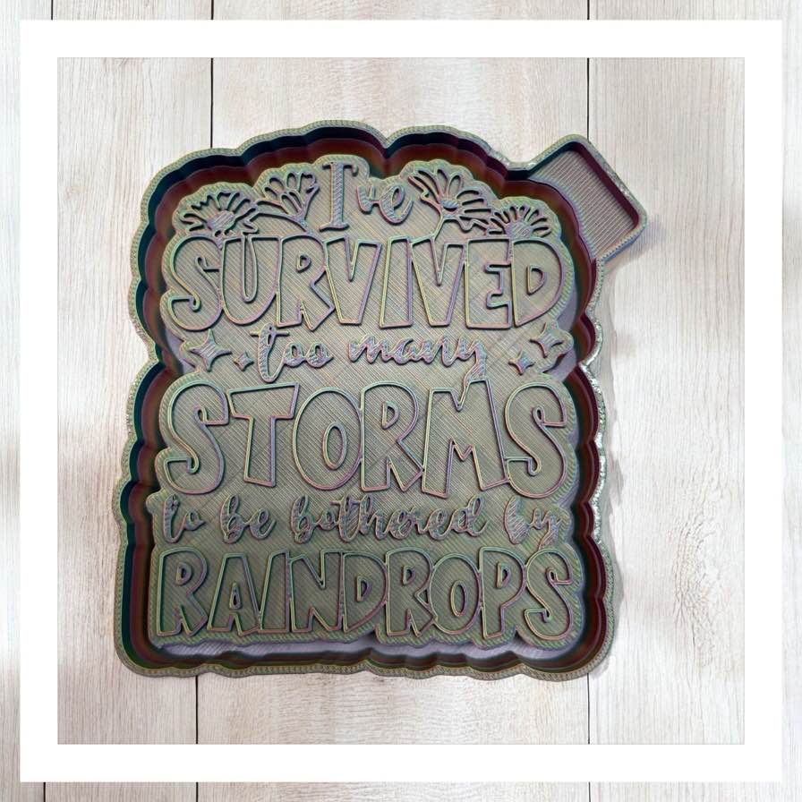 I Survived Too Many Storms - Freshie Silicone Mold