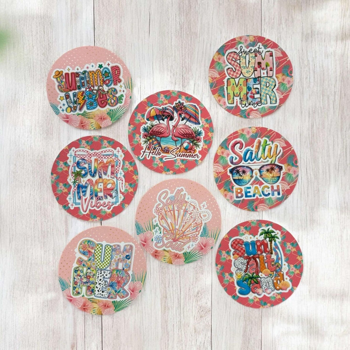 Vibrant Beach Freshie Cardstock - 2.5"