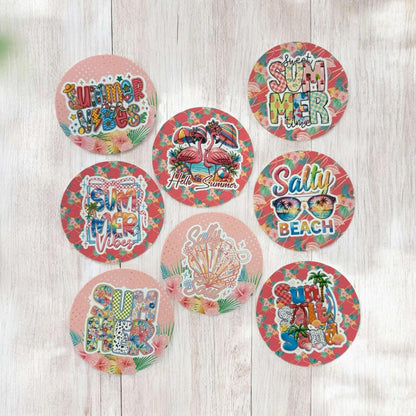 Vibrant Beach Freshie Cardstock - 2.5"