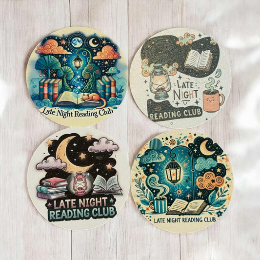 Late Night Reading Club Freshie Cardstock - 2.5"