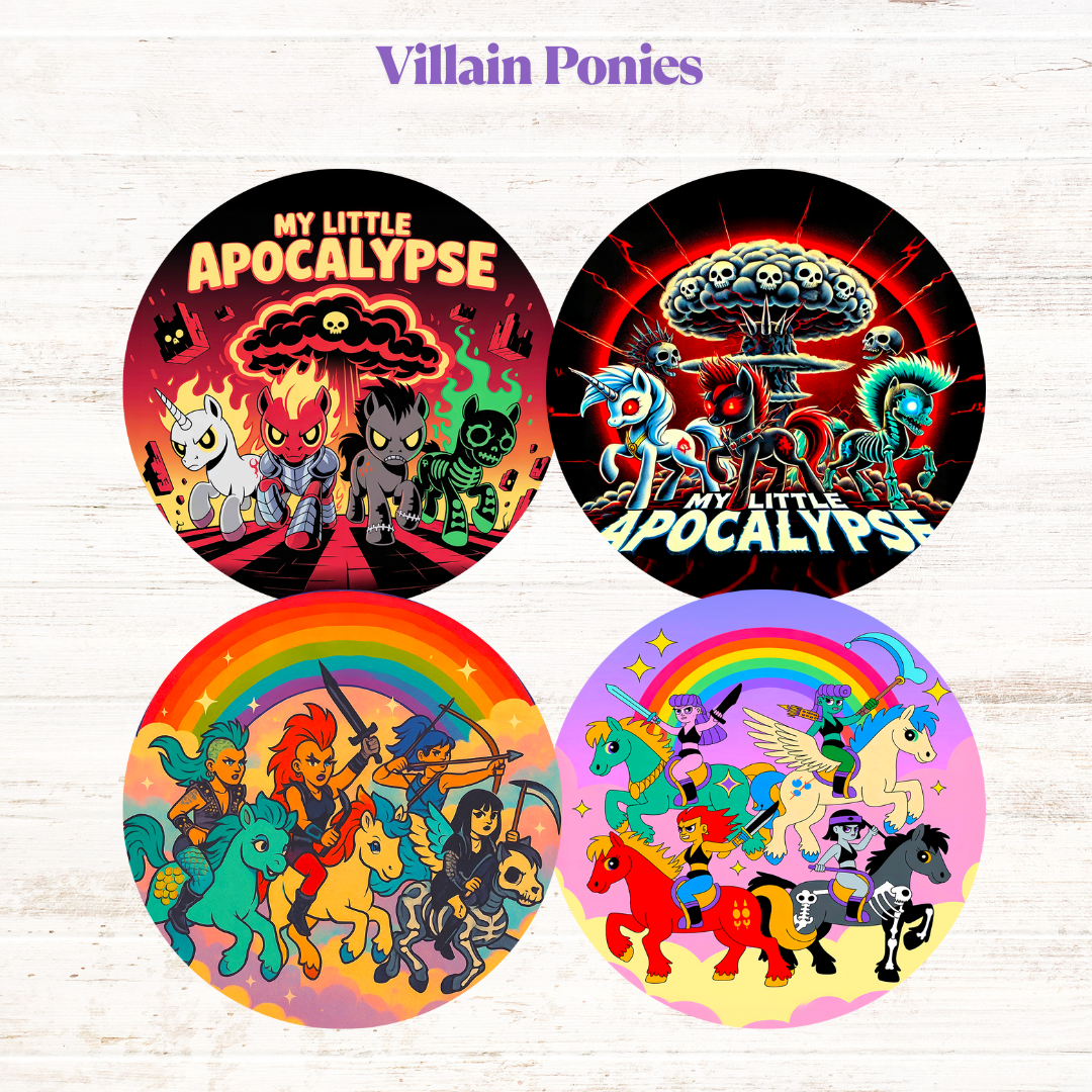 Villain Ponies Freshie Cardstock - 2.5"