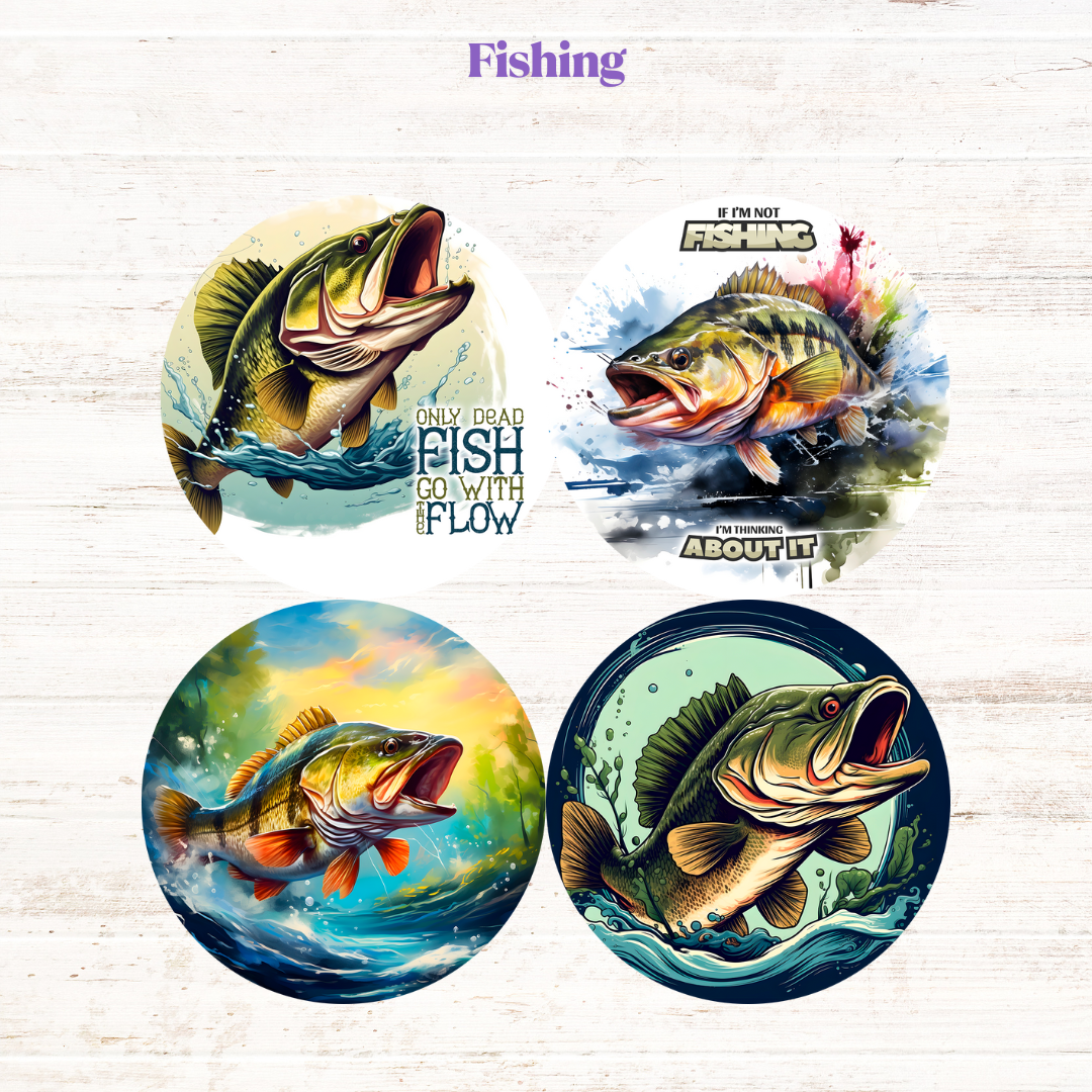 Fishing Freshie Cardstock - 2.5"
