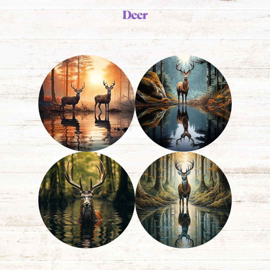 Deer Freshie Cardstock - 2.5"