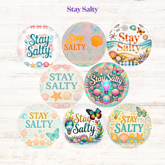 Stay Salty Freshie Cardstock - 2.5"