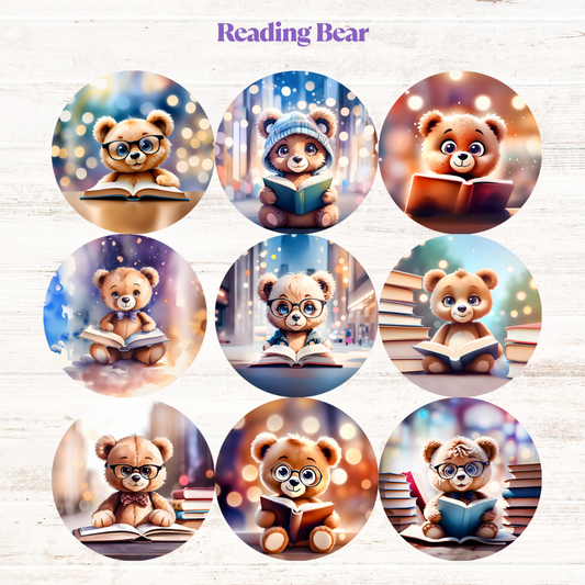Reading Bear Freshie Cardstock - 2.5"