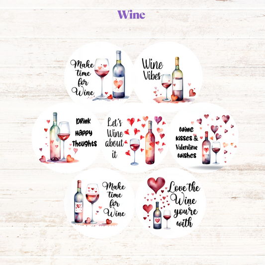 Wine Freshie Cardstock - 2.5"