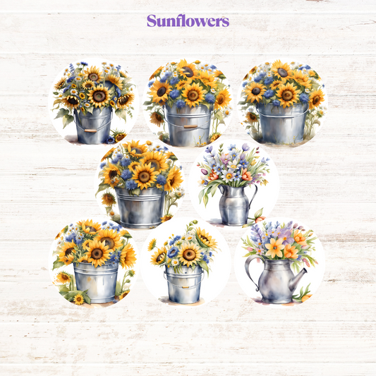 Sunflowers Freshie Cardstock - 2.5"