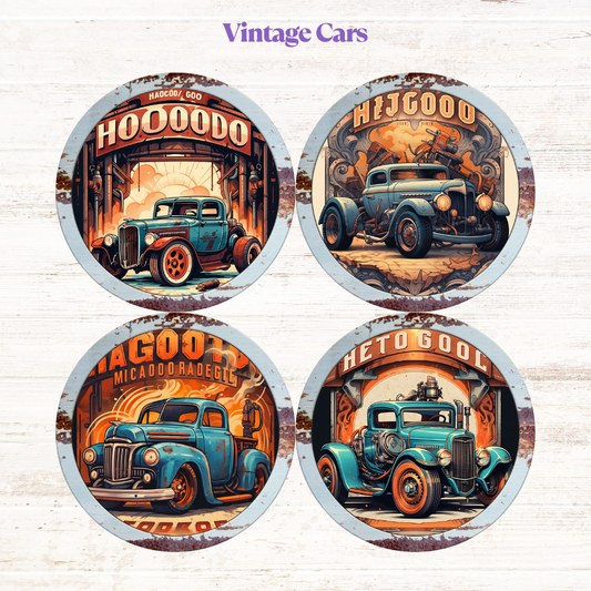 Vintage Car Freshie Cardstock - 2.5"