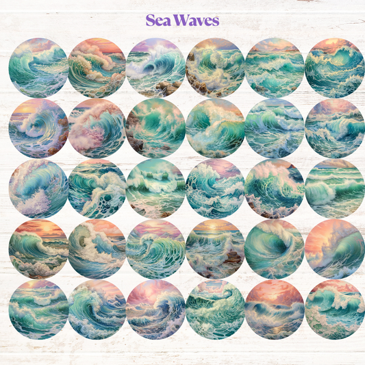 Sea Waves Collection Freshie Cardstock - 2.5"