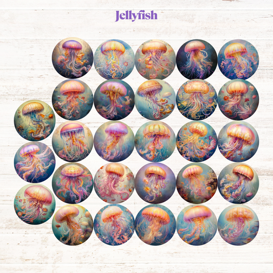 Jellyfish Collection Freshie Cardstock - 2.5"