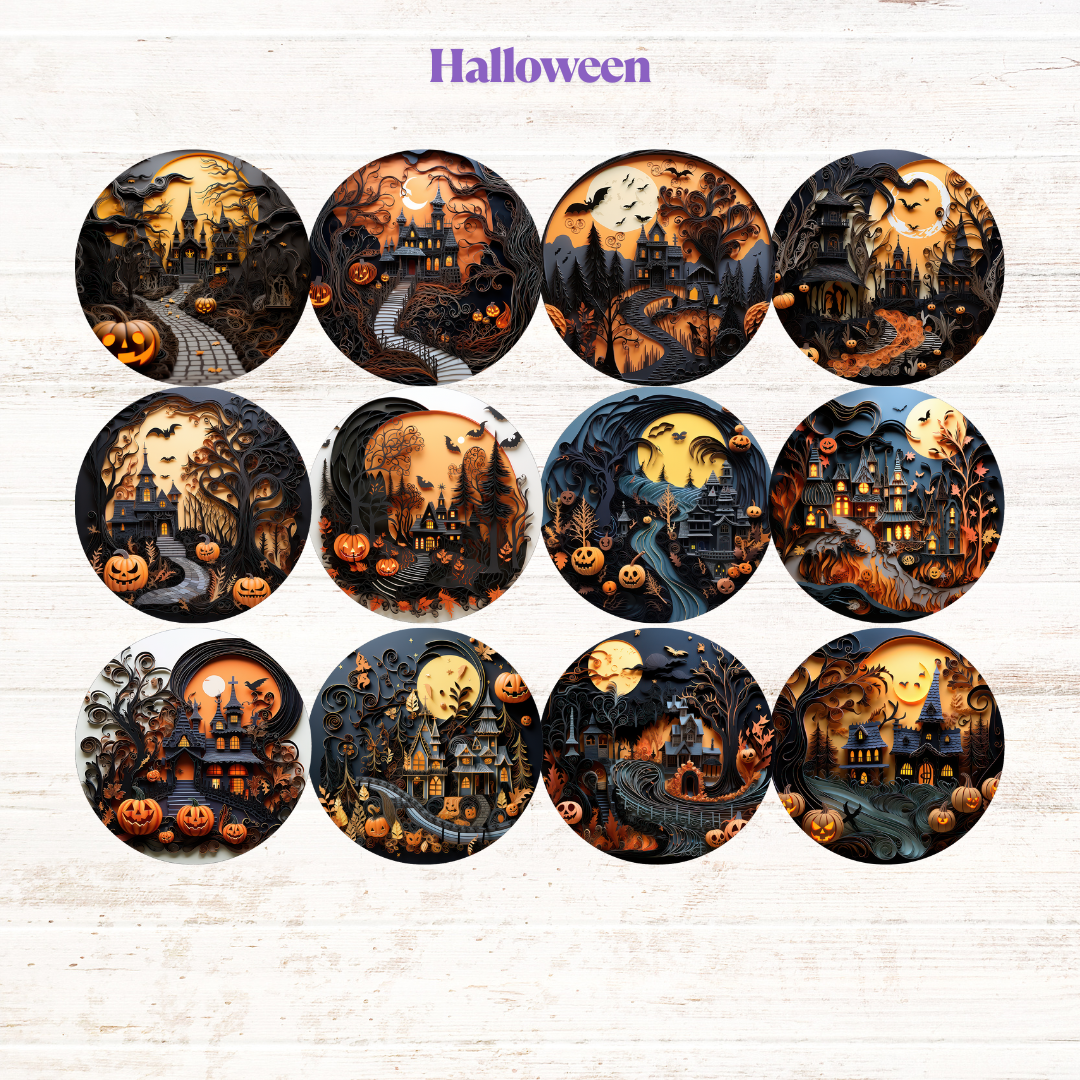 Halloween Freshie Cardstock - 2.5"