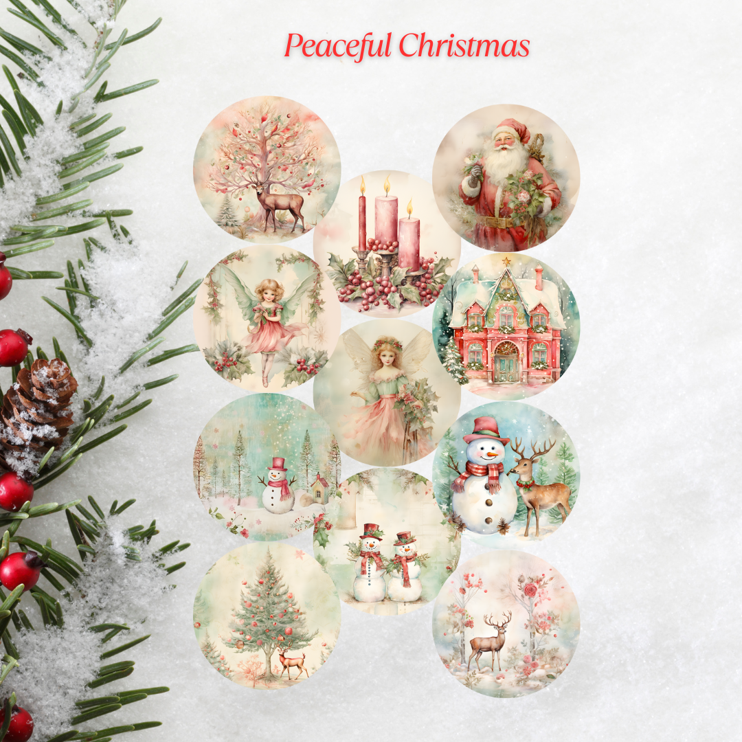 Peaceful Christmas Cardstock - 2.5"