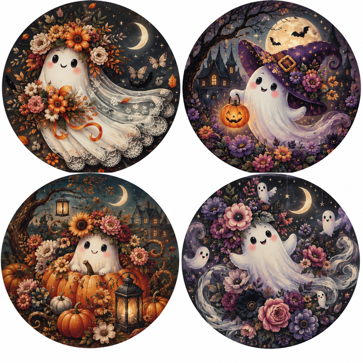 Whimsical Ghosts Cardstock - 2.5"