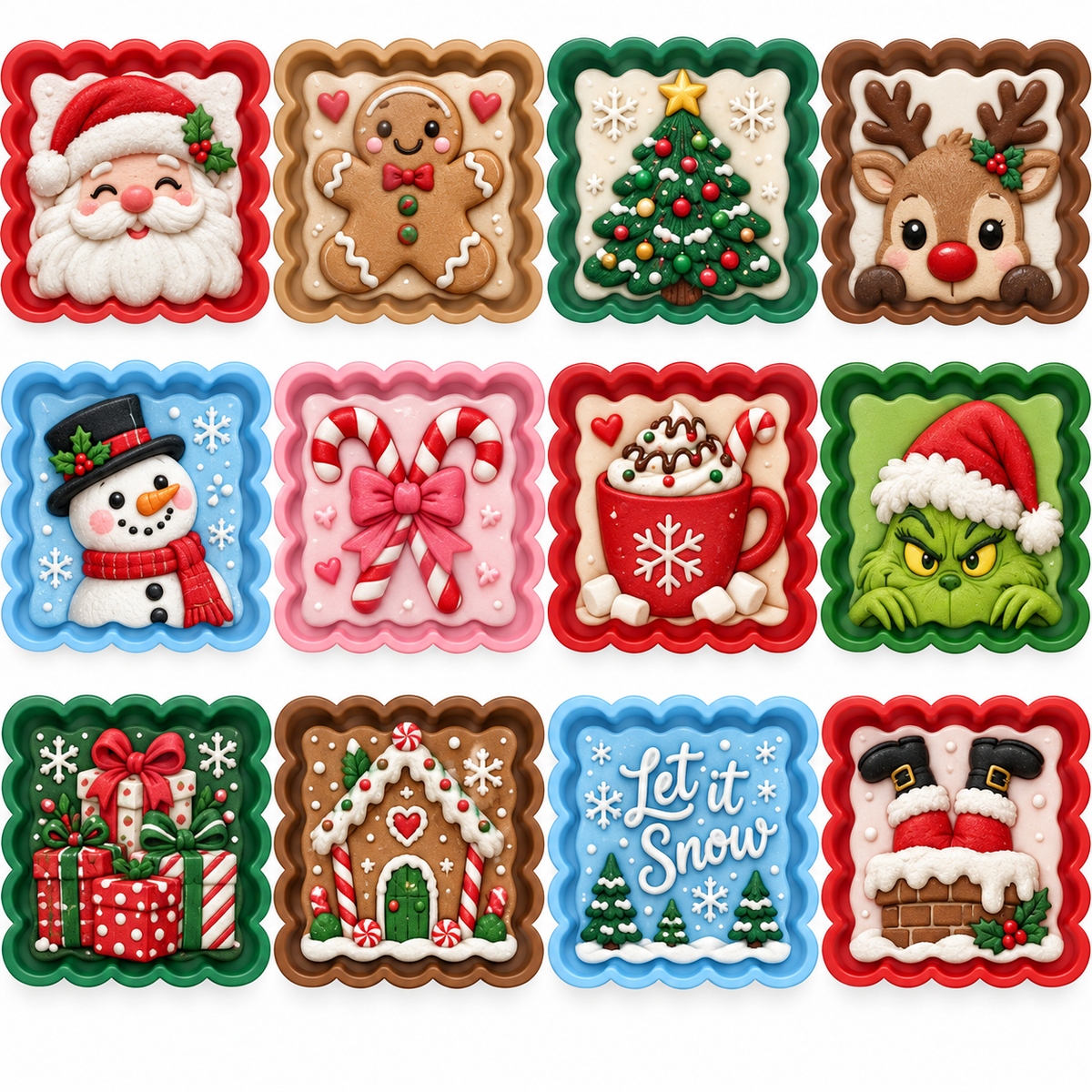 Scalloped Square Cardstock Mold
