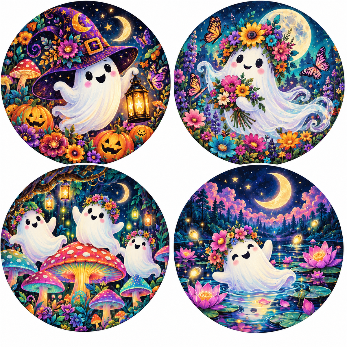 Fairy Ghosts Cardstock - 2.5"