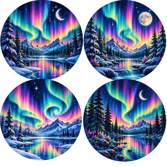 Northern Lights Nights Cardstock - 2.5"