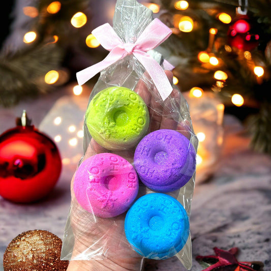 Christmas Donut 2023 Bath Bomb Hand Mold 3Piece