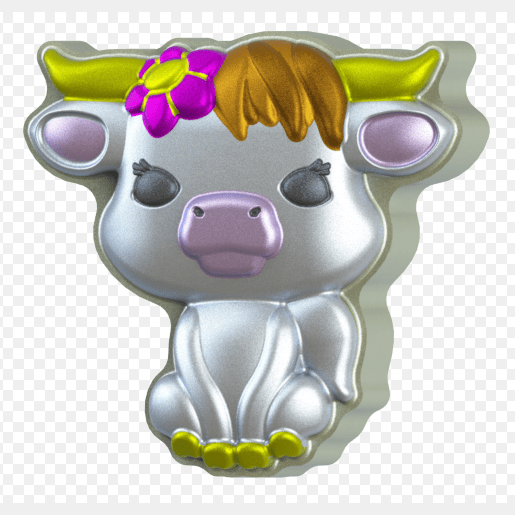 Cute Highland Cow Hybrid STL File