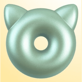 Cat Donut Hybrid STL File