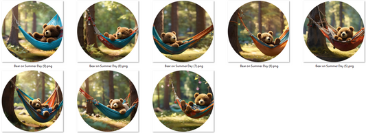 Bear of Summer Day Cardstock - 2.5"