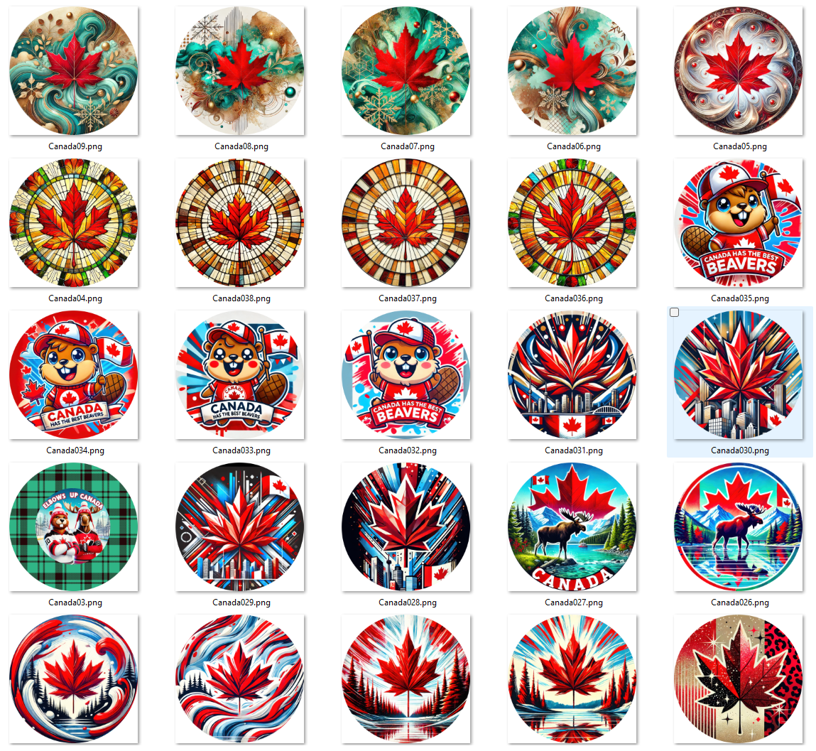 Canada Cardstock - 2.5"