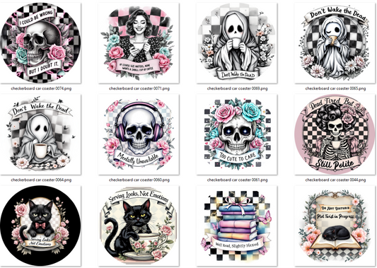 Checkerboard Cardstock - 2.5"