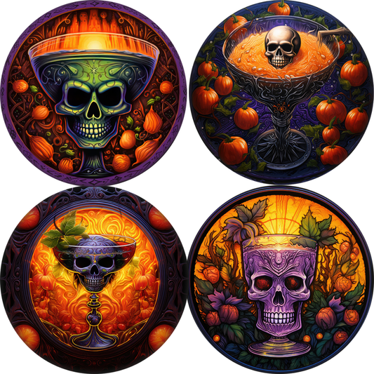 Skull Cocktail Cardstock - 2.5"