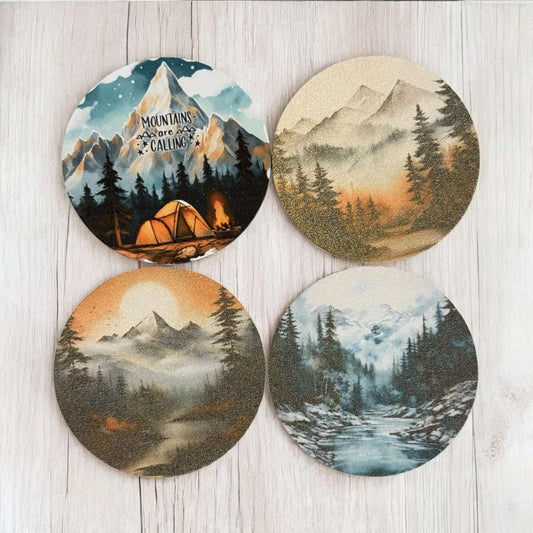 Mountains Freshie Cardstock - 2.5"