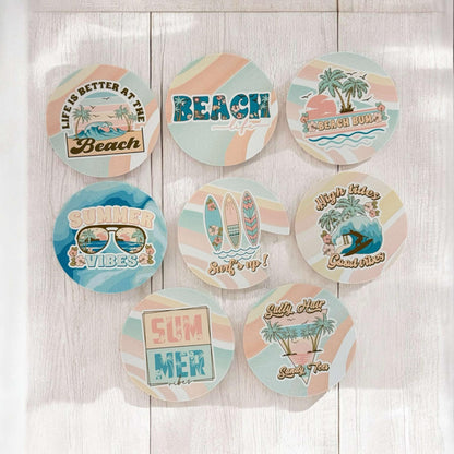 Pastel Beach Freshie Cardstock - 2.5"