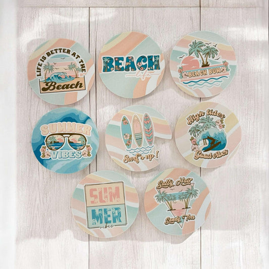 Pastel Beach Freshie Cardstock - 2.5"