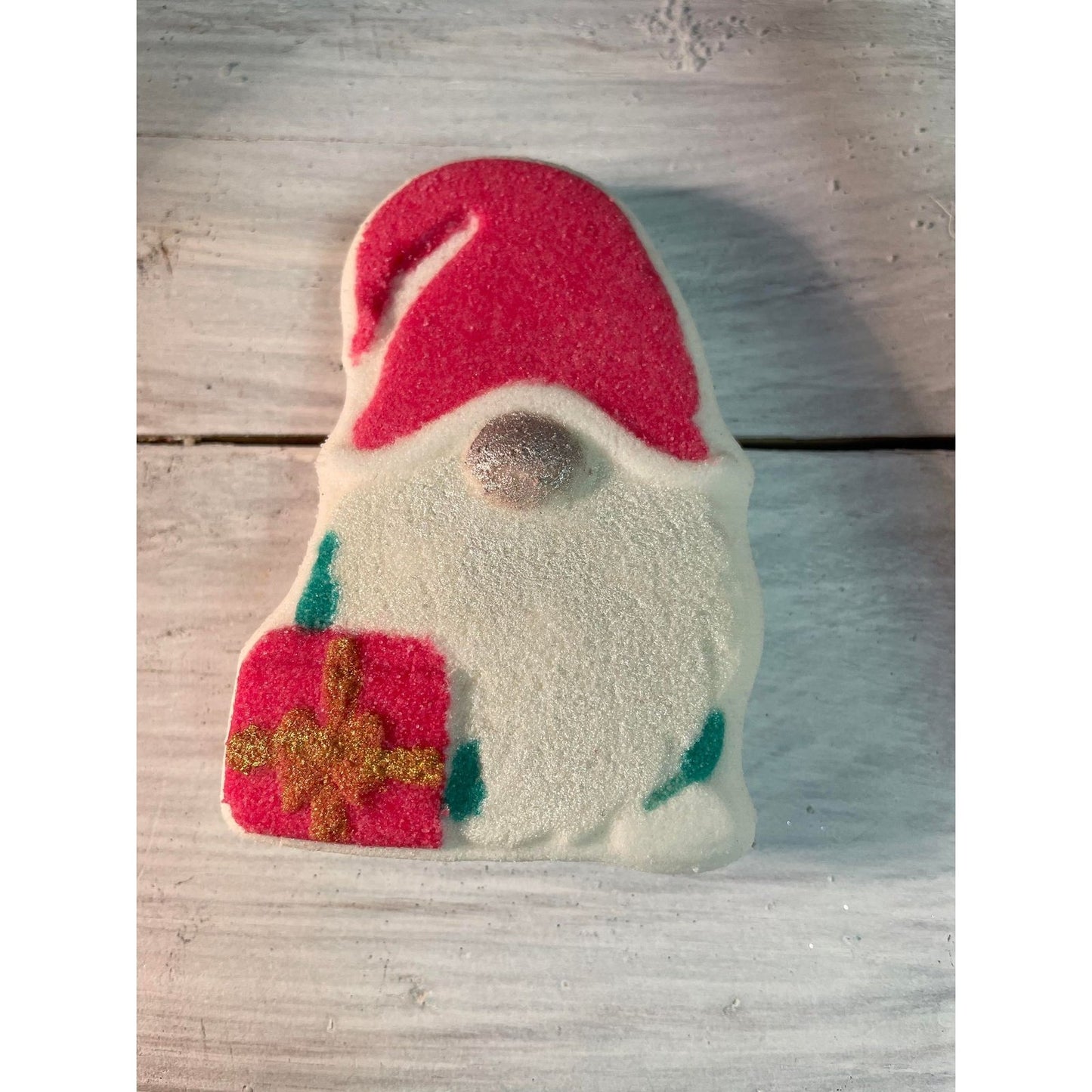 Gnome de Noël avec moules sous vide pour cadeaux