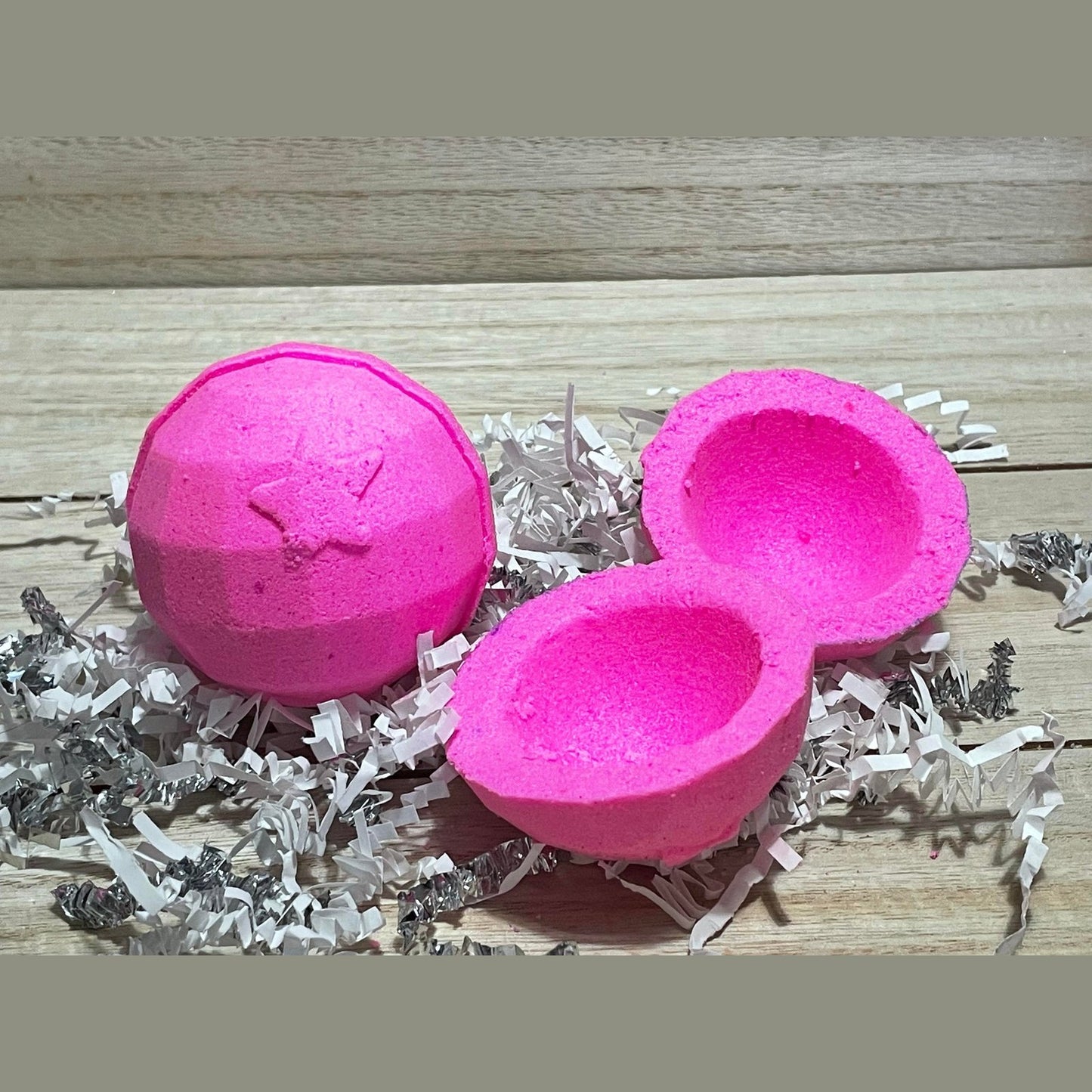 Disco Ball with Bombshell Plate Bath Bomb Hand Mold