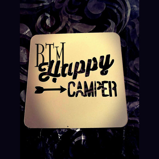 Happy Camper - Stencil