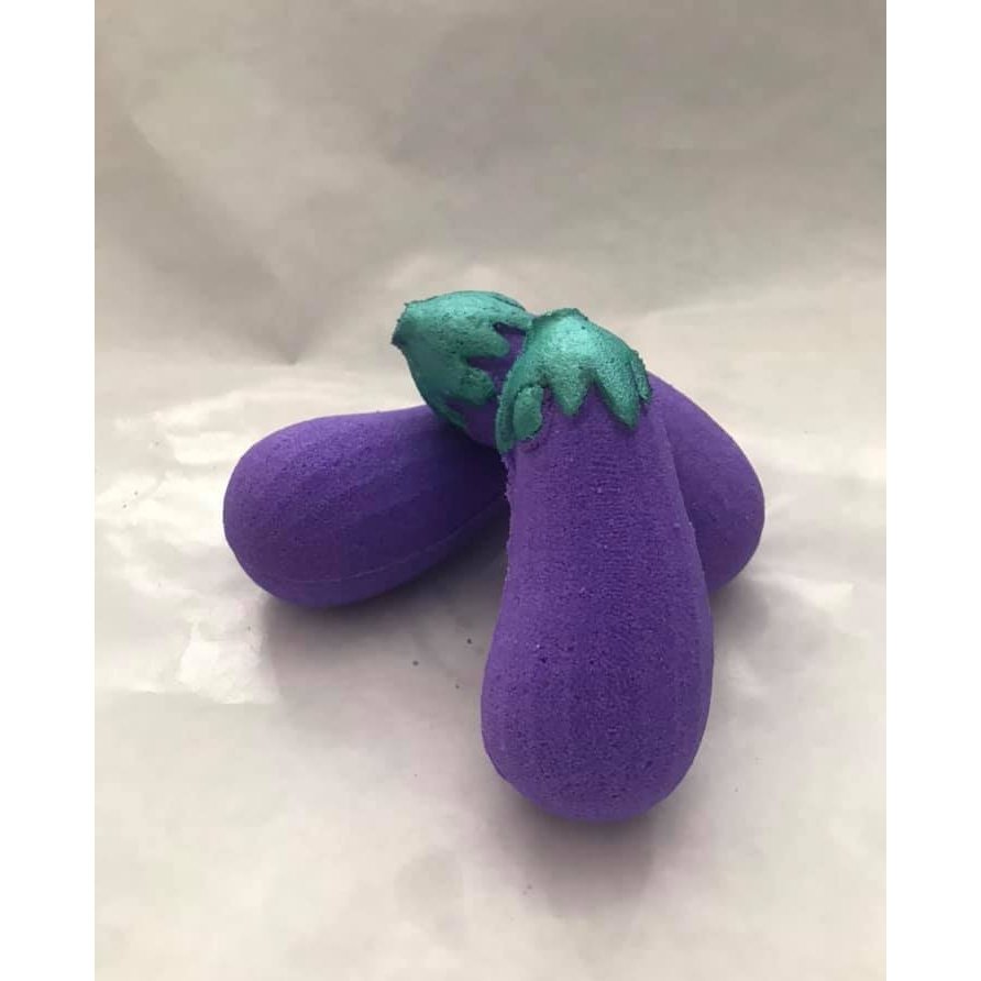 Aubergine (Eggplant) Bath Bomb Hand Mold
