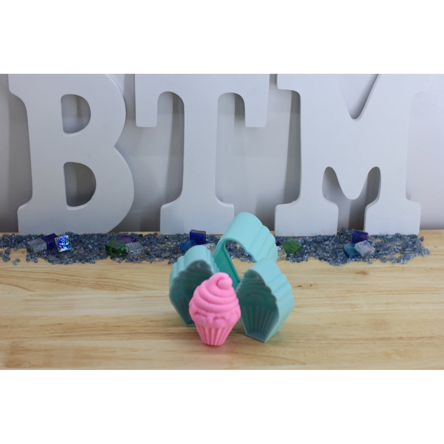 Cupcake with Frosting Bath Bomb Hand Mold