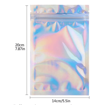 Sacs Ziplock Mylar Foil