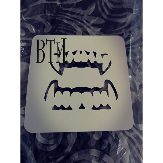 Vampire Teeth - Stencil